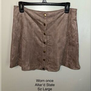 Altar’d State Suede Skirt
